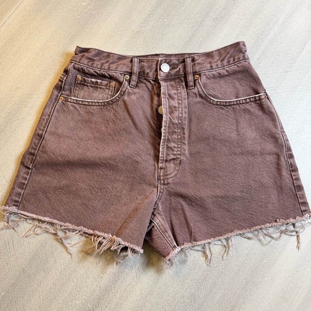 PacSun Ultra High Rise Vintage Women's Shorts - Brown